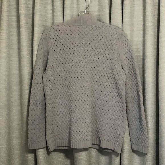 𝅺J. Jill chenille basket weave oversized sweater cardigan size XS - Picture 10 of 11